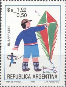 Stamp, El Barrilete, Argentina,  