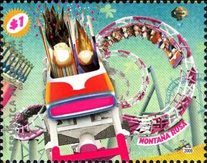 Stamp, Roller Coaster, Argentina,  