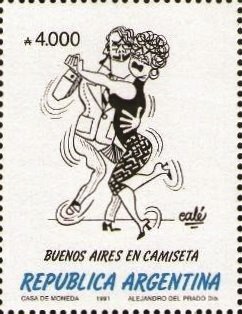 Stamp, Bs. As. En camiseta, Argentina,  