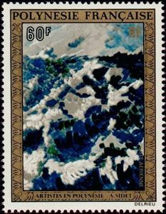 Stamp, Work of Alain Sider, French Polynesia,  , Art