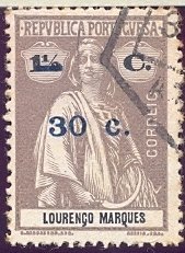 Ceres, with surcharge