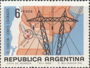 Stamp, El Chocón - Cerro Colorado, Argentina,  