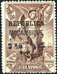 Archangel Raphael - Patron of the fleet - on Timor stamp