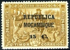 Vasco da Gama - on Timor stamp