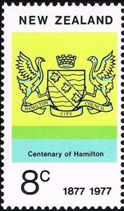 Stamp, Hamilton, New Zealand,  , Seals (Emblems)