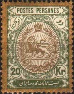 Heraldic lion in an oval