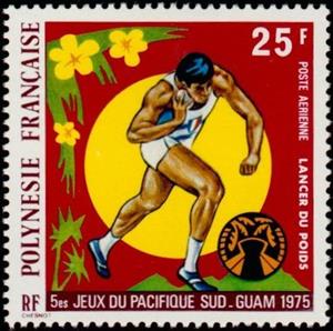 Stamp, Shot, French Polynesia,  