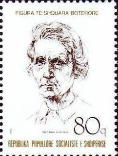 Stamp, Marie Curie, Albania,  