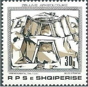 Stamp, Illyrian Gravesite, Albania,  
