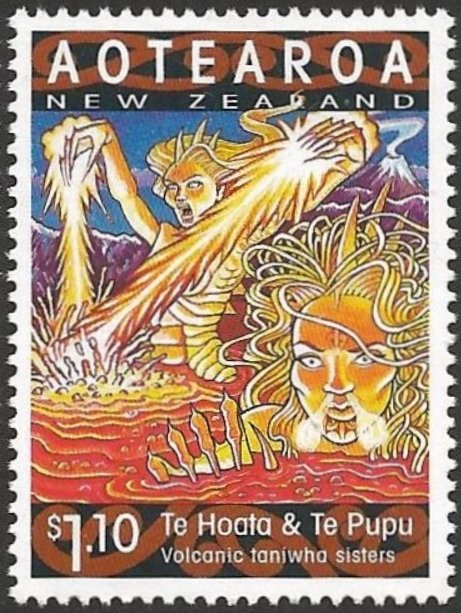 Te Hoata & Te Pupu.  Volcanic Taniwha Sisters
