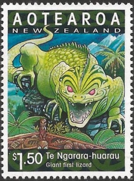 Te Ngarara-huarau.  Giant First Lizard