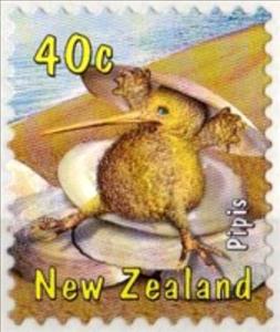 Stamp, Pipis, New Zealand,  