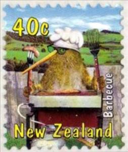 Stamp, Barbecue, New Zealand,  