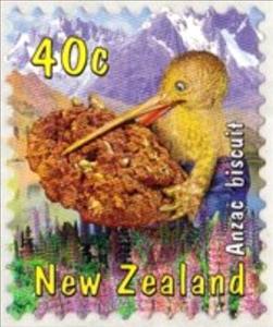Stamp, Anzac Biscuits, New Zealand,  