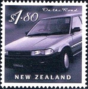 Stamp, On the Road - Corolla, New Zealand,  