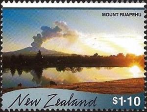 Stamp, Mount Ruapehu, New Zealand,  , Volcanos, Lakes