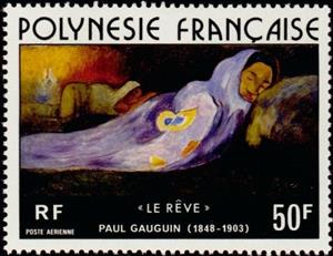 Stamp, "The Dream", French Polynesia,  