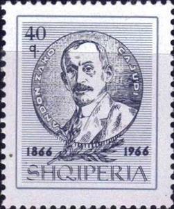 Stamp, A. Z. Cajupi, Writer and Translator, Albania,  