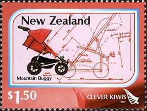 Stamp, Mountain Buggy, New Zealand,  