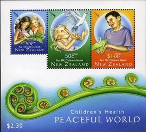 Souvenir Sheet, Health Minisheet, New Zealand,  