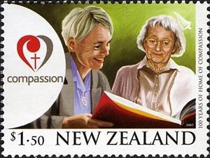 Stamp, 100 Years of Home of Compassion, New Zealand,  