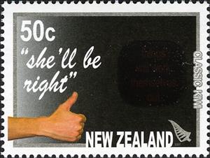 Stamp, “she'll Be Right”, New Zealand,  