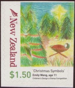 Stamp, Baby Jesus, New Zealand,  , Christmas