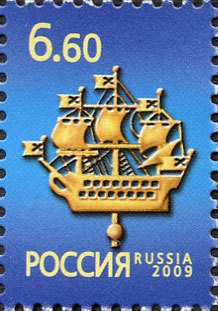 Historic symbol of St. Petersburg. Ship on Admiralty spire