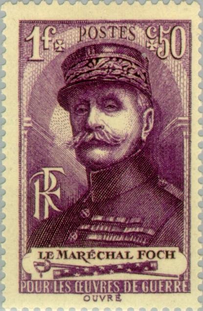 War aid. Marshal Foch
