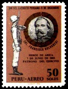 Stamp, Army Day, Peru,  , Uniforms
