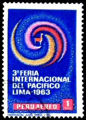 Stamp, 3rd Pacific Fair, Peru,  , Fairs
