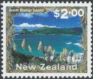 Stamp, Great Barrier Island, New Zealand,  , Landscapes, Coastal Areas