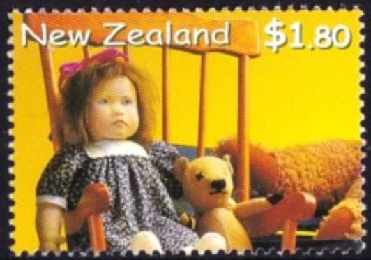 Doll "Lia" from Gloria Young (1991) & Scottish Teddy Bear