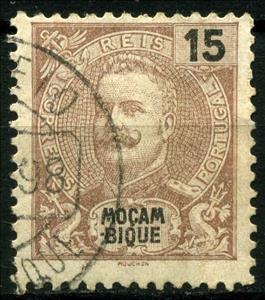 Stamp, King Carlos I., Mozambique,  