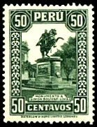 Monument to Simon Bolivar in Lima