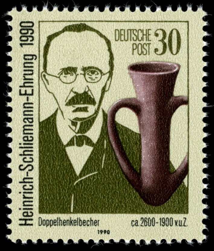 Heinrich Schliemann, double mug