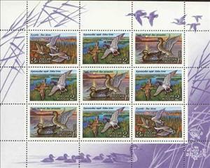 Mini Sheet, Ducks - MiNo. 254-56, Russia,  , Ducks