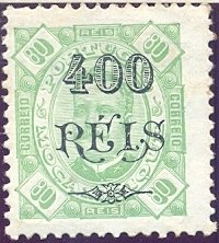 Stamp, Kings D. Luis I and D. Carlos I, with surcharge, Mozambique,  