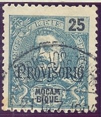 King D. Carlos I, with surcharge «PROVISORIO»