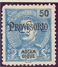 King D. Carlos I, with surcharge «PROVISORIO»