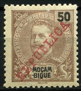 Stamp, King Carlos I. - REPUBLICA, Mozambique,  