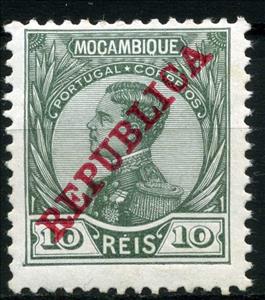 Stamp, King Manuel II., Mozambique,  