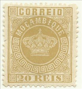 Stamp, Crown, Mozambique,  