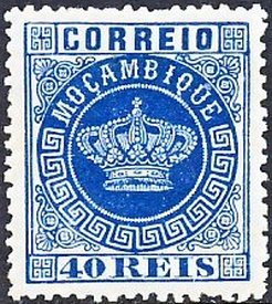 Stamp, Crown, Mozambique,  