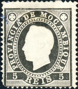 Stamp, King D. Luís I, Mozambique,  