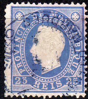 Stamp, King Luis I., Mozambique,  