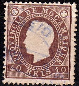 Stamp, King Luis I., Mozambique,  
