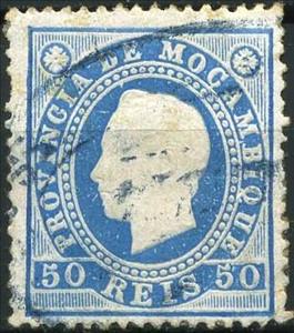 Stamp, King D. Luís I, Mozambique,  