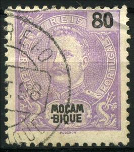 Stamp, King Carlos I., Mozambique,  