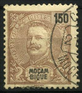 Stamp, King Carlos I., Mozambique,  